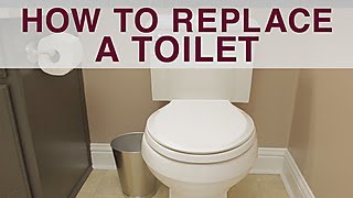 How to Replace a Toilet  DIY Network [upl. by Essirehs]