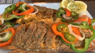 Fried Whole Red Snapper Recipe [upl. by Diraj817]