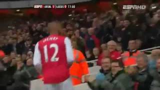 Arsenal Vs Leeds 10 Thierry Henry Goal English Commentary [upl. by Innoj736]