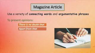 English G8 U6L3 Writing a magazine article [upl. by Ornstead]