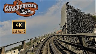 GhostRider Roller Coaster Knotts Berry Farm 4K POV [upl. by Tiffany]