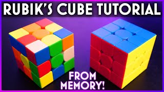 HOW TO SOLVE A RUBIKS CUBE amp Remember The Steps [upl. by Blase]