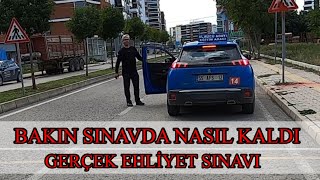 EHLİYET SINAVINDA KALMA ANI  SINAV ERKEN BİTTİ [upl. by March]