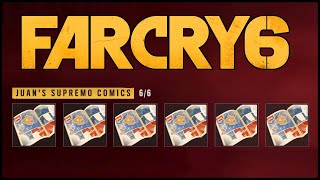 Juans Supremo Comics  All 6 Comic Issues Locations Hidden Histories  Far Cry 6 [upl. by Anekam]