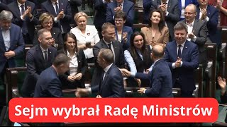 Głosowanie Sejm wybrał radę ministrów [upl. by Koorb]