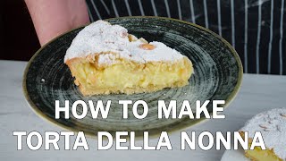 Italian Grandmothers Pie or Torta della Nonna Recipe [upl. by Ainslee]