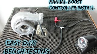 Manual Boost Controller Install part 2 internal actuator [upl. by Pampuch]