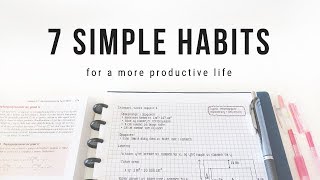 7 simple habits for a more productive life  studytee [upl. by Annorah]