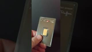 2 Gram Argor Heraeus Gold Bar Unboxing [upl. by Annej]