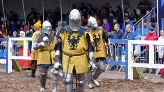 GERMANY v ENGLAND in 5 v 5 team Medieval Combat during IMCF World Championship in Scotland 2018 [upl. by Safir]