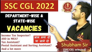 SSC CGL 2022 Statewise and Departmentwise Vacancies [upl. by Victoria]