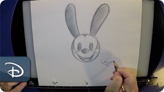 HowTo Draw Oswald the Lucky Rabbit  Walt Disney World [upl. by Ellerrehs]