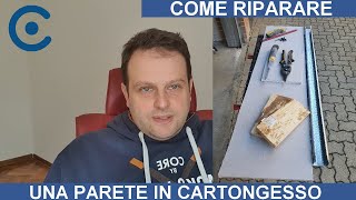 Come riparare una parete in cartongesso [upl. by Crosse]