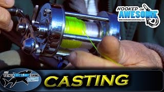 How to cast a fishing reel for beginners Multiplier Reel  TAFishing [upl. by Dyke]