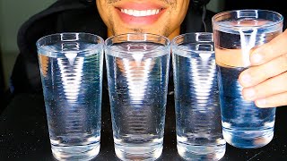 ASMR DRINKING WATER GLASS FAST BENEFITS SOUND EFFECT NO TALKING [upl. by Eanar]