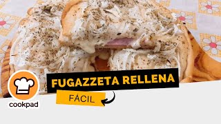 Fugazzeta rellena 🍕  receta fácil [upl. by Sharity]