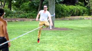 Slackline tricks video [upl. by Nohtiek314]