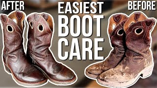 How to clean leather boots and shoes [upl. by Nyhagen]