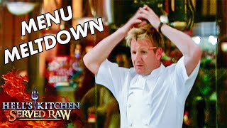 Hells Kitchen Served Raw  Episode 6  Uncut Menu Meltdown [upl. by Llerrod]