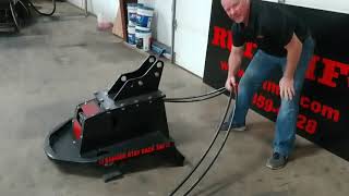 MiniExcavator Brush Cutter by RUT MFG Brush Eliminator [upl. by Yellah]