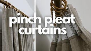 DIY Luxury and EASY Pinch Pleat Curtains [upl. by Sax]