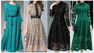 Sophisticated Summer Alençon French Embroidered Lace Cocktail Skater Dresses [upl. by Arocet]