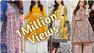 Lawn Frock Design  Latest Frock Design  Frock Ke Design  Frock Design  Shumaila fashion Ideas [upl. by Hourihan]