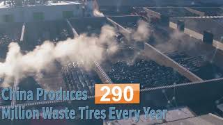 Make Diesel From Tires Pyrolysis Plant [upl. by Allsun]