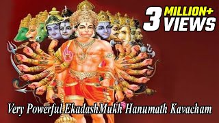 Break Black Magic Spell  Curses amp Hexes  Very Powerful EkadashMukh Hanuman Kavacham [upl. by Nyltac271]