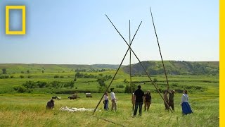 How to Build a Teepee  The Pioneers [upl. by Newmark936]