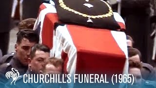 Sir Winston Churchills Funeral A World In Remembrance 1965  British Pathé [upl. by Asselem]