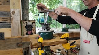 How to Rebuild a Coleman Double Mantle Lantern Part I Disassembly [upl. by Assirialc]