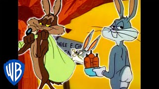 Looney Tunes  Wile E Coyote Genius vs Bugs Bunny  Classic Cartoon Compilation  WB Kids [upl. by Eilliw]