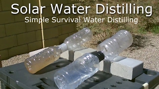 DIY Solar Water Distiller  Simple Solar Water Distilling  Easy DIY for survivalSHTF [upl. by Sylvester754]