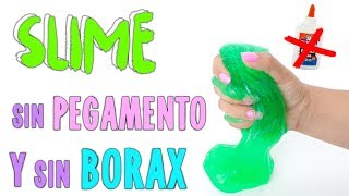 PROBANDO SLIME SIN PEGAMENTO Y SIN BORAX [upl. by Ailil]