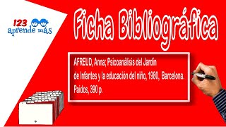 Ficha Bibliográfica para niños [upl. by Anyk499]