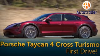 2021 Porsche Taycan 4 Cross Turismo First Drive [upl. by Lira963]