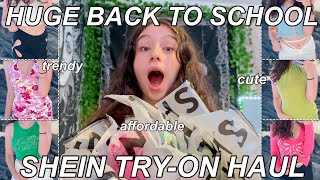 HUGE TRENDY BACK TO SCHOOL SHEIN TRYON HAUL 2021 [upl. by Tirma551]