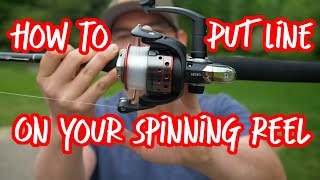 How to Put Line On A Spinning Reel STEPBYSTEP GUIDE  How To Spool A Spinning Reel [upl. by Asilrahc]