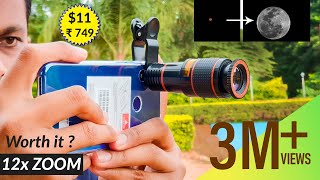 Mobile Lens 12x Zoom Worth it  Quality Zoom Lens Review [upl. by Accemahs62]