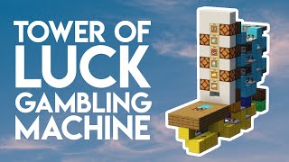 Tower of Luck Gambling Machine 💸  Minecraft Java amp Bedrock 1214 Redstone Tutorial [upl. by Amias]