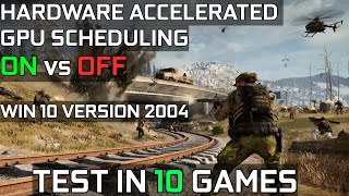 Hardware Accelerated GPU Scheduling ON VS OFF  Nvidia Drivers 45148  Test in 10 games [upl. by Dnalor]