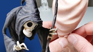 Sculpting the GRIM REAPER from Polymer Clay  Creating Your Requests E01 [upl. by Lyrehs]