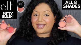 Elf Putty Blush Review I All 8 shades [upl. by Htabazile557]