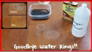 Removing white water rings and heat stains from wood furniture  THE ULTIMATE GUIDE  NEW VERSION [upl. by Grigson]