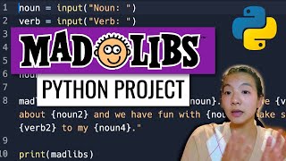 Madlibs Python Tutorial  Beginner Python Project [upl. by Ibrahim]