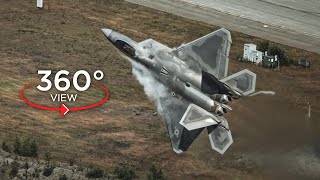 F22 Raptor Demonstration Profile  360 VR Edition [upl. by Janessa100]