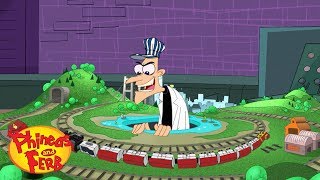 Dr Doofenshmirtzs Train Set  Phineas and Ferb  Disney XD [upl. by Vevina]