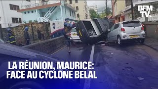 La Réunion Maurice face au cyclone Belal [upl. by Llerrat251]