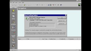 Microsoft FrontPage 98 in 1997 [upl. by Macmahon705]